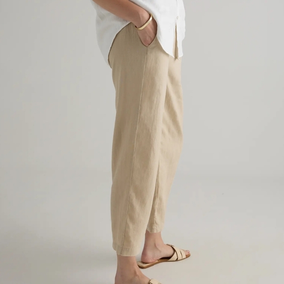 Quince | Organic Linen Pants In Driftwood Womens Small - Picture 2 of 10